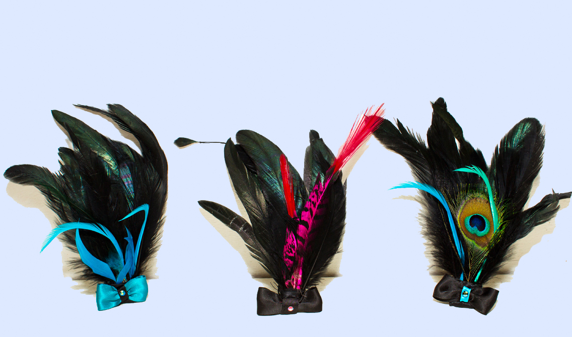 Short Feather Hair Pieces - group 1