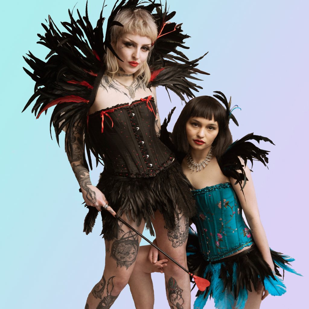 Corsets, Feather Skirts and Feather Capes