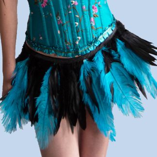 Turquoise Feather Skirt product image